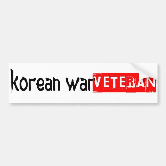 koreansk krigbildekal bildekal (Framsidan)