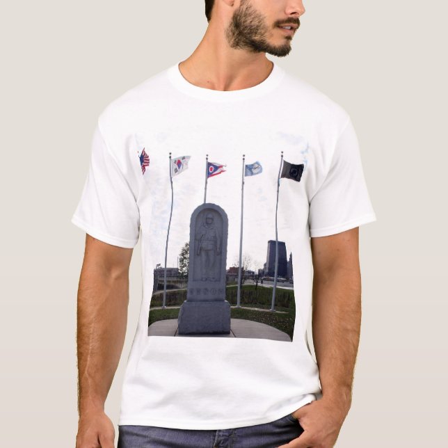 Koreansk krigminnesmärke t-shirt (Framsida)