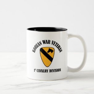 Koreansk krigveteran - 1st Cav Två-Tonad Mugg