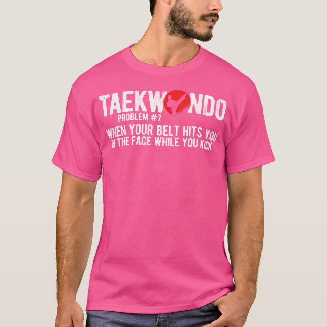 Koreansk martialkonst Taekwondo T Shirt (Framsida)