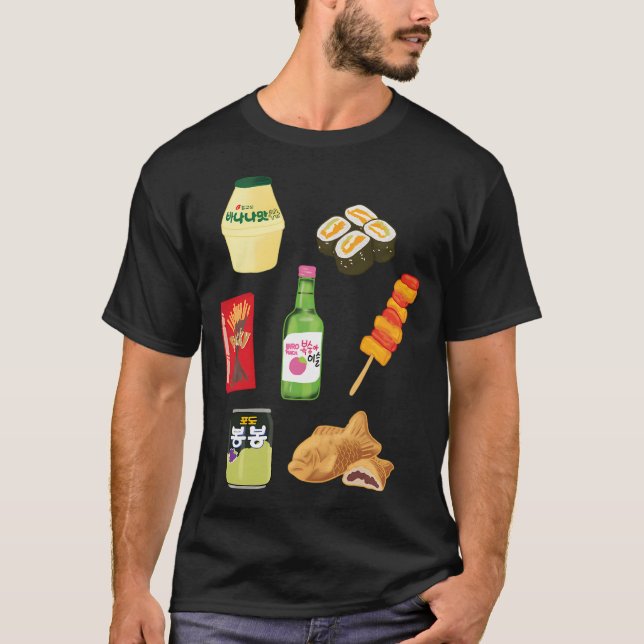 koreansk mat t shirt (Framsida)