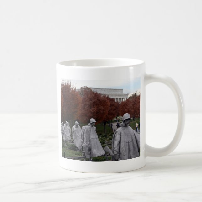 Koreansk minnesmärke- och Lincoln Kaffemugg (Höger)