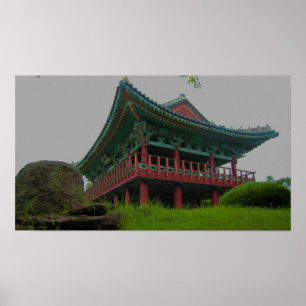 Koreansk monument poster
