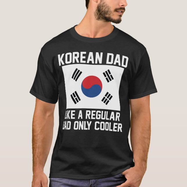 Koreansk pappa t shirt (Framsida)