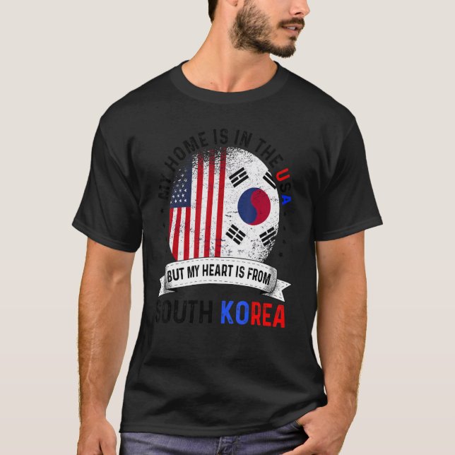 Koreansk patriot Heart från Sydkorea T Shirt (Framsida)
