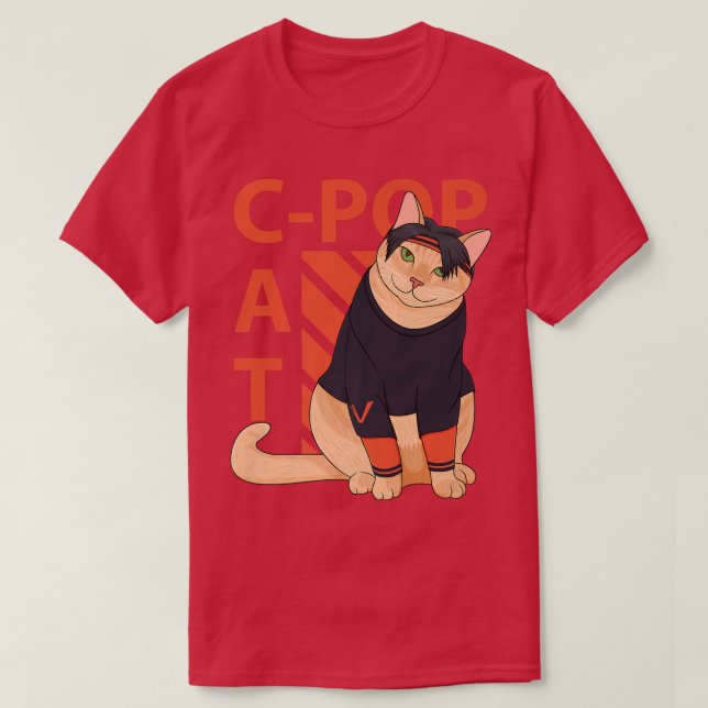 koreansk pockparodi, koreansk pojke  t shirt (Design framsida)