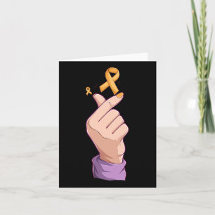 Koreansk pop Costume Childature Cancer Awareness B Kort