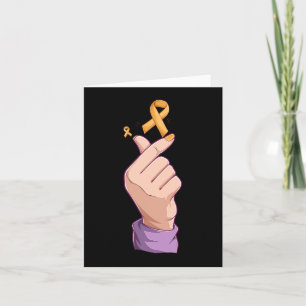 Koreansk pop Costume Childature Cancer Awareness B Kort
