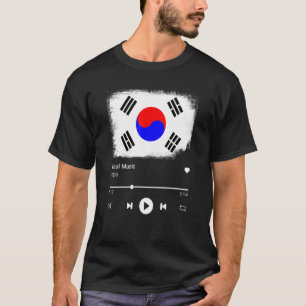 Koreansk Pop Kpop K Pop Musikspelare Koreansk Flag T Shirt