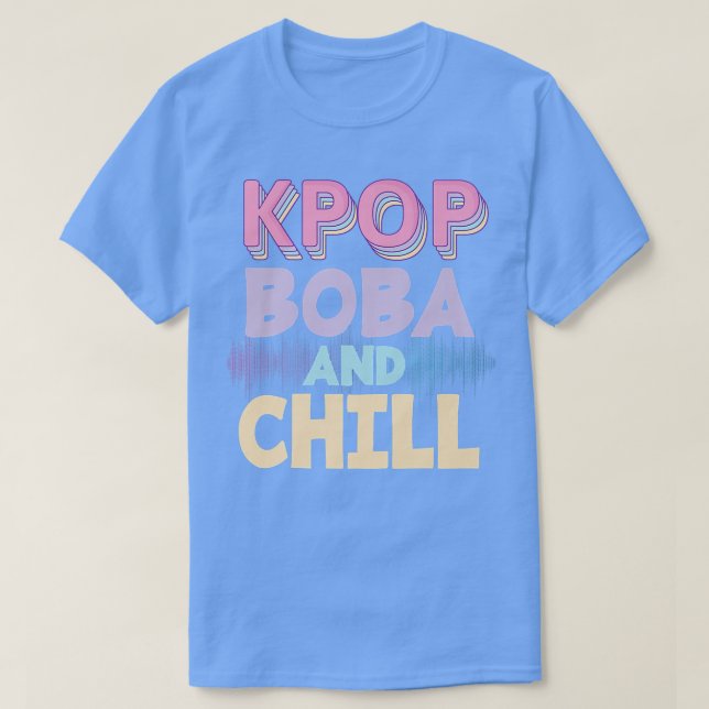 Koreansk pop Music Boba Drink Älskare - K Pop Bubb T Shirt (Design framsida)