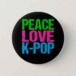 Koreansk pop Music Peace Kärlek K-Pop Knapp