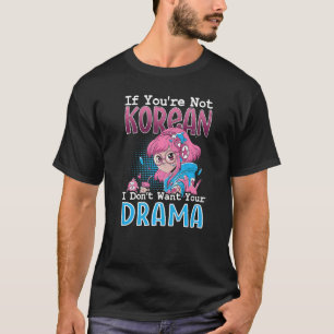 Koreansk post för ett K Pop Mode Fläkt T Shirt