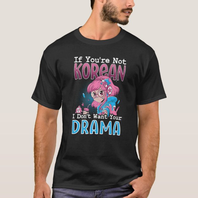 Koreansk post för ett K Pop Mode Fläkt T Shirt (Framsida)