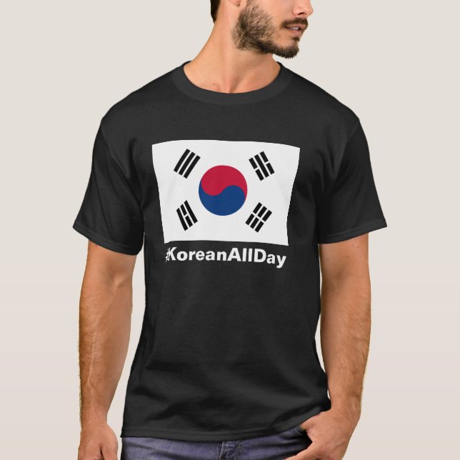 Koreansk prideT-tröja för #KOREANALLDAY Tröja (Framsida)
