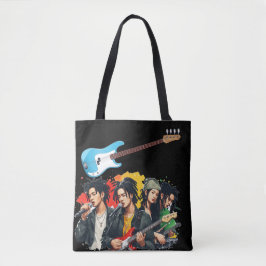 Koreansk Reggae Band Gitarrgrafik Tygkasse