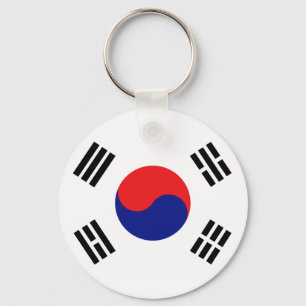 Koreansk republikflagga av Sydkorea utslagsplatser Nyckelring