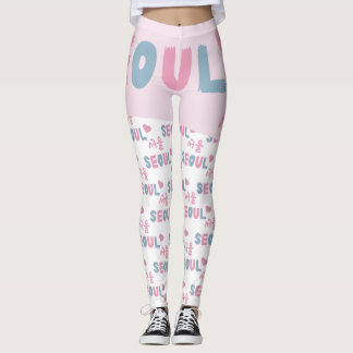 Koreansk Seoul kärlek hangeul typografi anpassade Leggings