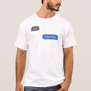 Koreansk slang Chatta Bubble Jag vet inte ㅁ ㄹ T Shirt