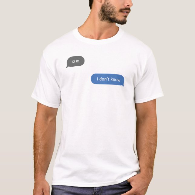 Koreansk slang Chatta Bubble Jag vet inte ㅁ ㄹ T Shirt (Framsida)
