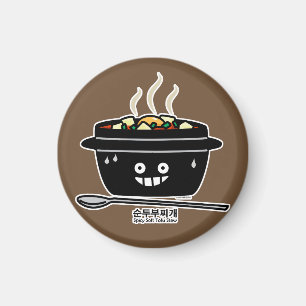 Koreansk Spicy soft Tofu Stew soppa Sundubu jigae Magnet
