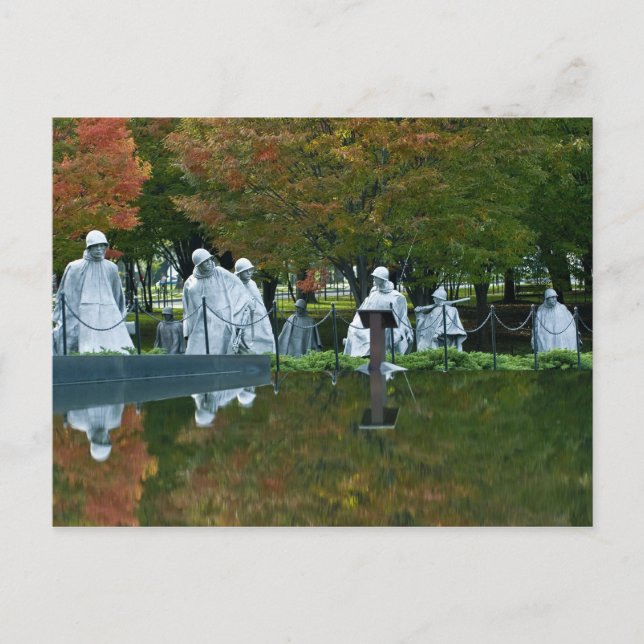 Koreansk vykort för krigveteranminnesmärke (Framsida)