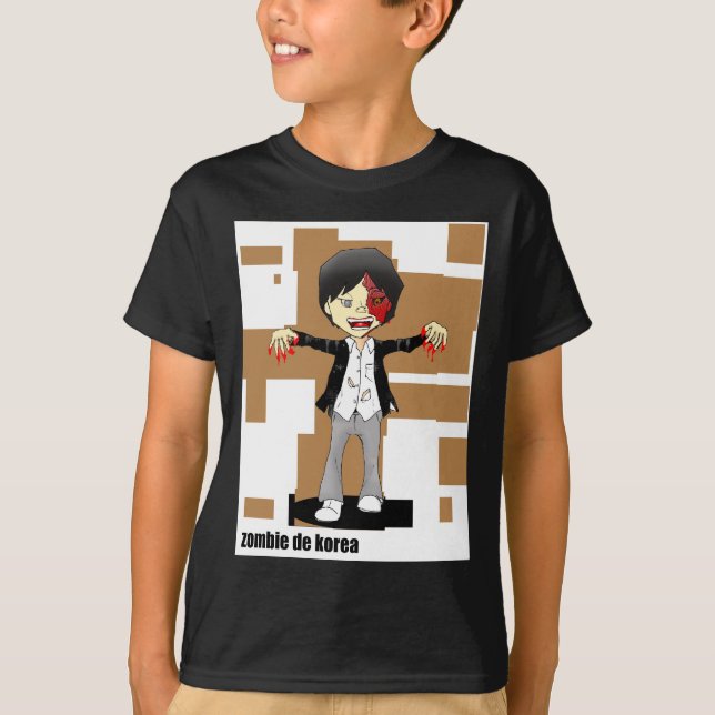 Koreansk Zombie Tee Shirt (Framsida)