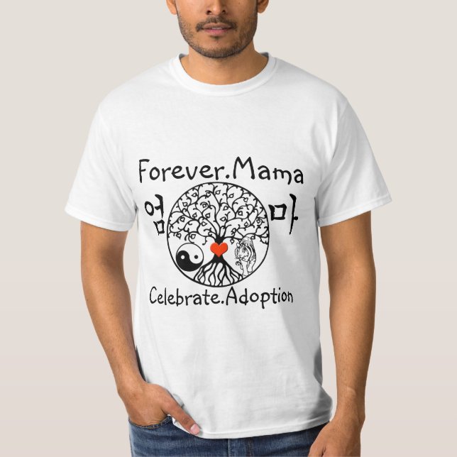Koreanska adoptionmammor t shirt (Framsida)