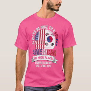 Koreanska Amerika Vi känner Ställen var Sydkorea l T Shirt