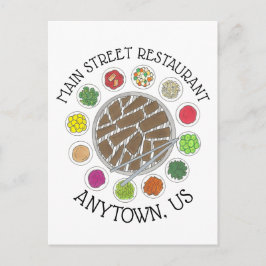 Koreanska BBQ Barbecue Barbeque Food Restaurant Vykort