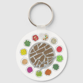 Koreanska BBQ Barbecue Roast Bulgogi Banchan Food Nyckelring