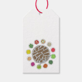 Koreanska BBQ Barbecue Roast Bulgogi Banchan Food Presentetikett