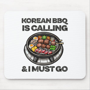 Koreanska Bbq Funny Koreanska Barbecue Food Älskar Musmatta