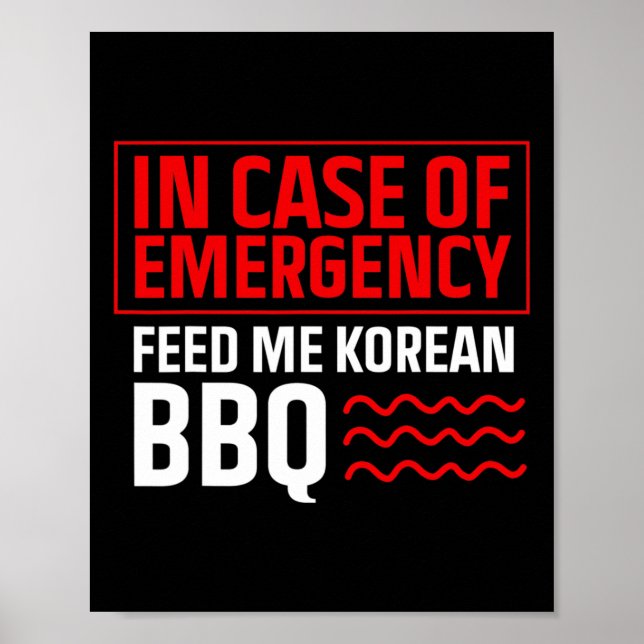 Koreanska Bbq - Koreanska Fläkt - koreanska Bqs -  Poster (Framsidan)