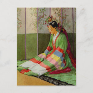 Koreanska Bride Vykort