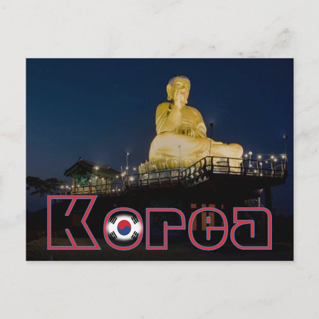 Koreanska buddha Nattresor Vykort (Framsida)