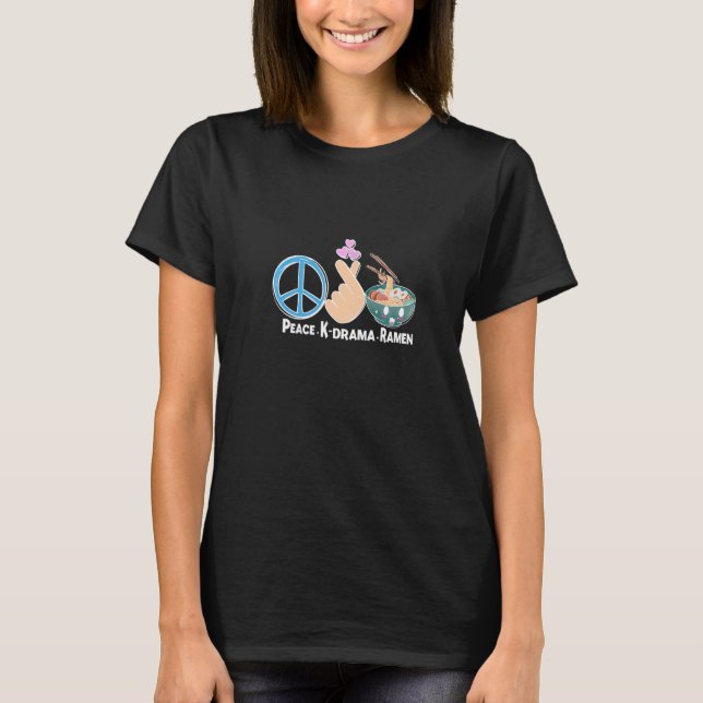 Koreanska Drama Kdrama Finger Heart T Shirt (Framsida)