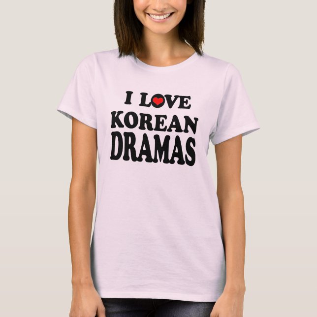 Koreanska dramer t-shirt (Framsida)