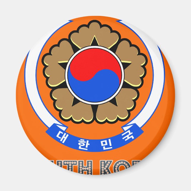 Koreanska Emblem Magnet (Framsidan)