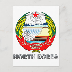 Koreanska Emblem Vykort