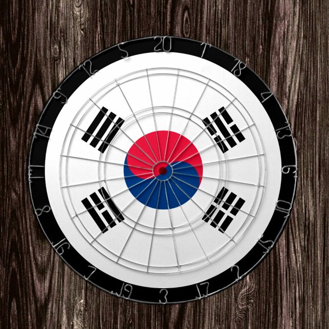 Koreanska Flagga Dartboard och Sydkorea/speltavla Darttavla (Skapare uppladdad)