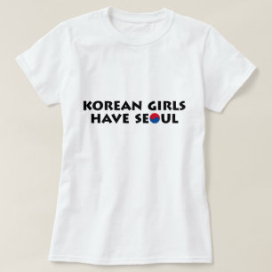 Koreanska flickor har sött t-shirt