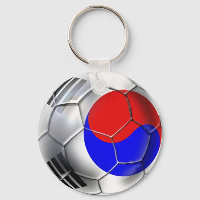 Koreanska fotbollsgruppssupportrar Boll Nyckelring (Framsida)