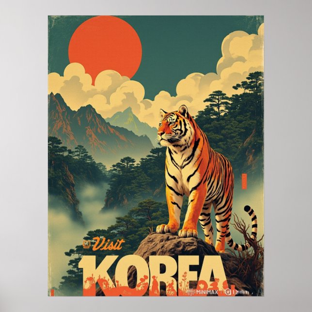 Koreanska Guardian Tiger Poster (Framsidan)