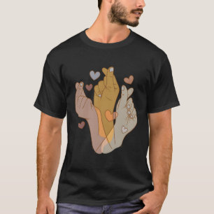 Koreanska han signerade K-Pop och signerade korean T Shirt