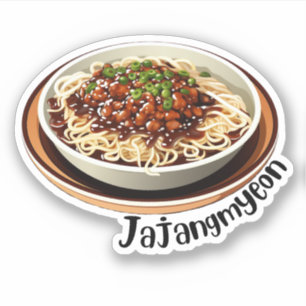 Koreanska Jajangmyeon Klistermärken