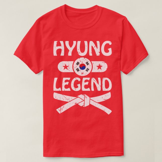 Koreanska kampsporter Hyung T Shirt (Design framsida)