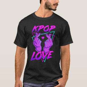 Koreanska Kärlekstecken K POP Kärlekshänder T Shirt