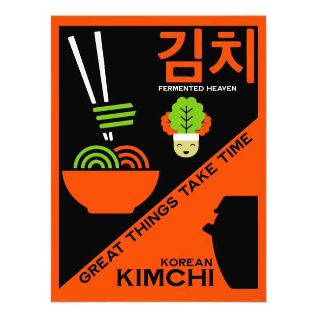Koreanska Kimchi Kitchen Art Fototryck (Framsidan)