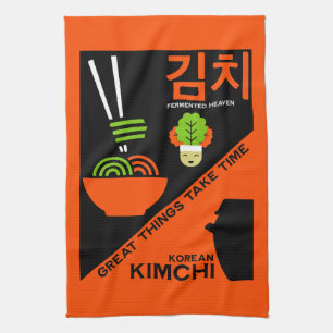 Koreanska Kimchi Kitchen Art Kökshandduk