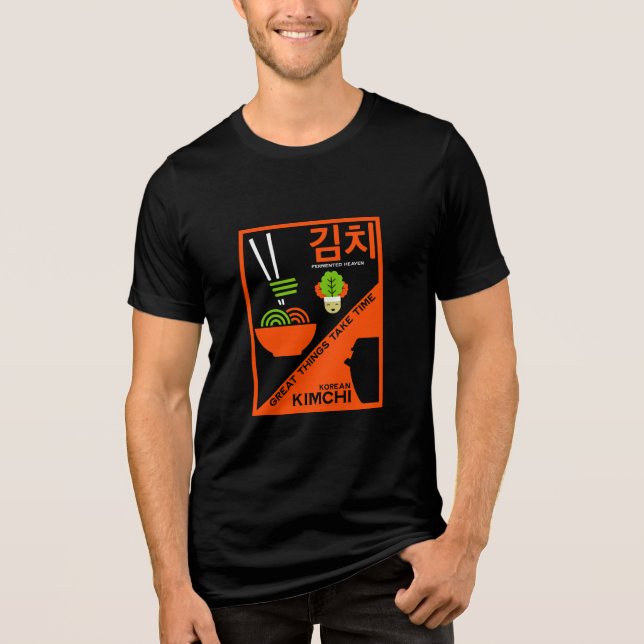 Koreanska Kimchi Kitchen Art T Shirt (Framsida)